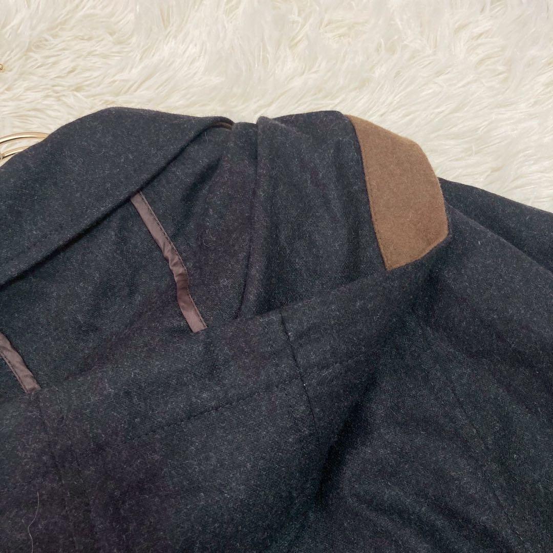 《良品》 SCHNEIDERS ケープコート チャコール USA38 フード