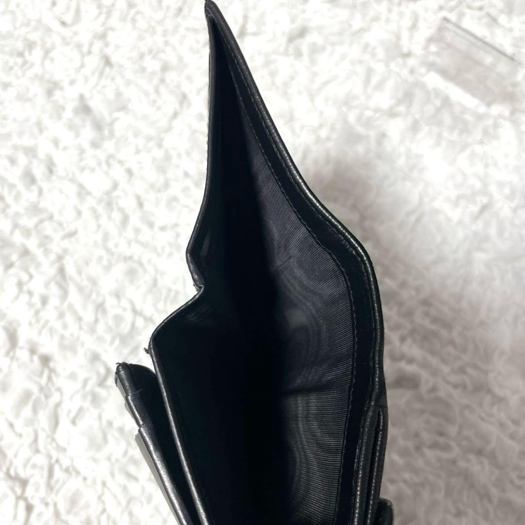 PRADA ブラック 長財布 エピレザー　フラップ　レザー　二つ折り　ゴールド