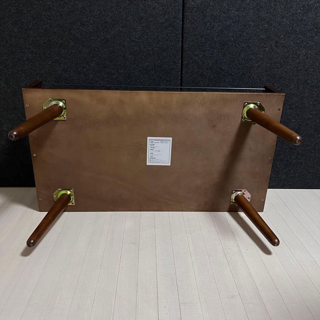 天然木 オーク材 Gigi ジジ ガラステーブル センターテーブル アンティーク