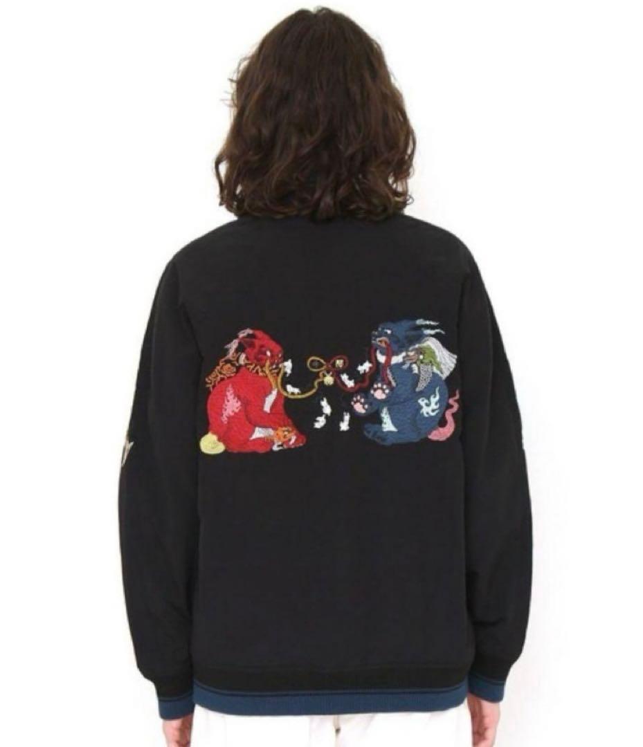 美品 グラニフ graniph 石黒亜矢子 コラボ 刺繍 ブルゾン 阿吽 - メルカリ