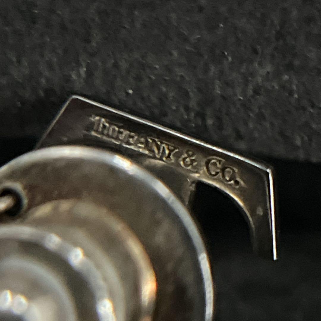 セット　ティファニー　カフリンクス　ネクタイピン　ロゴモチーフ　シルバー　刻印