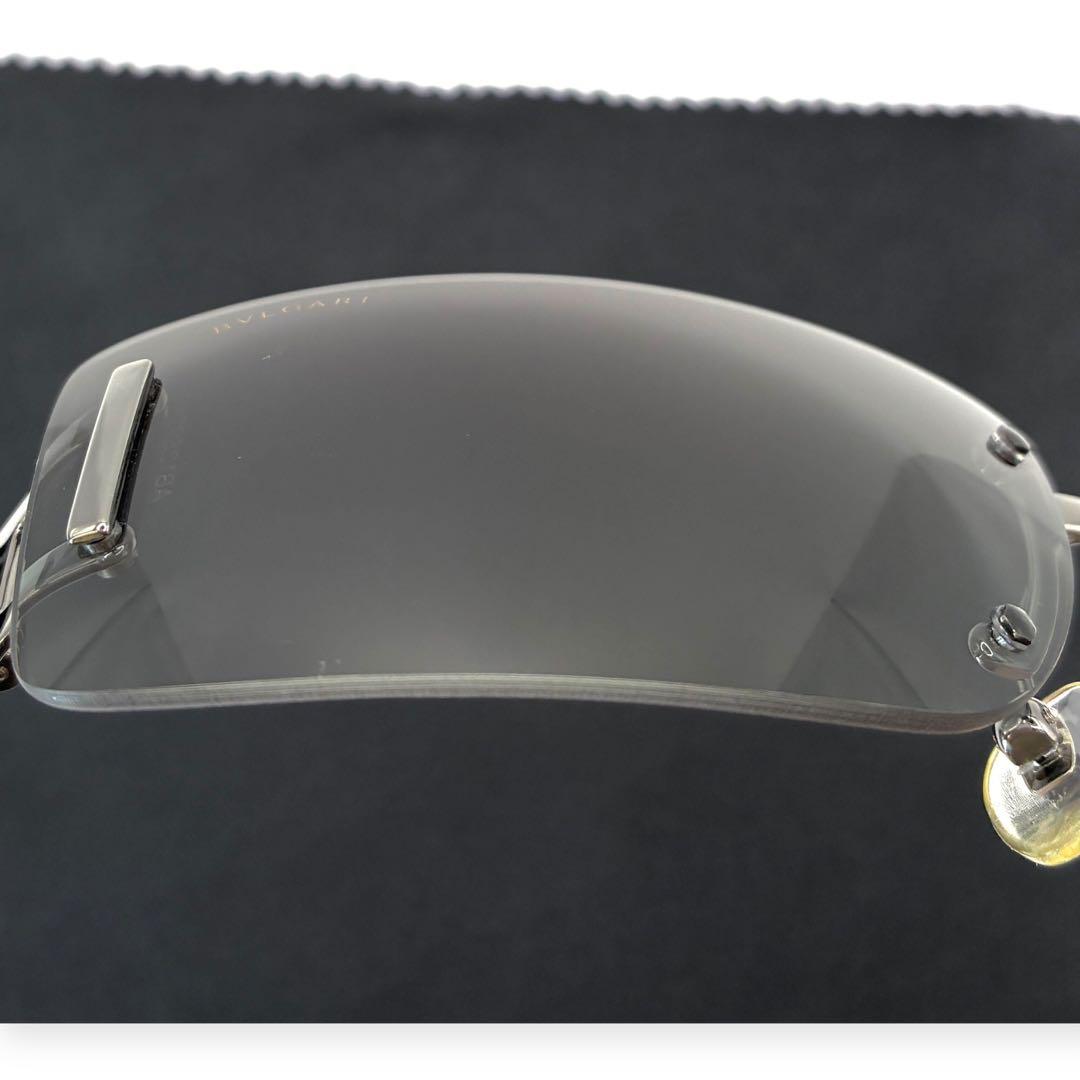 【極美品】BVLGARI ブルガリ　リムレス　サングラス　スクエア　ビーゼロワン