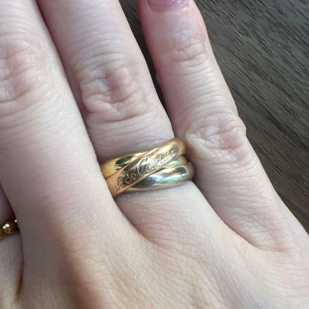 Cartier カルティエ トリニティリング K18 49 9号 ビンテージ - メルカリ