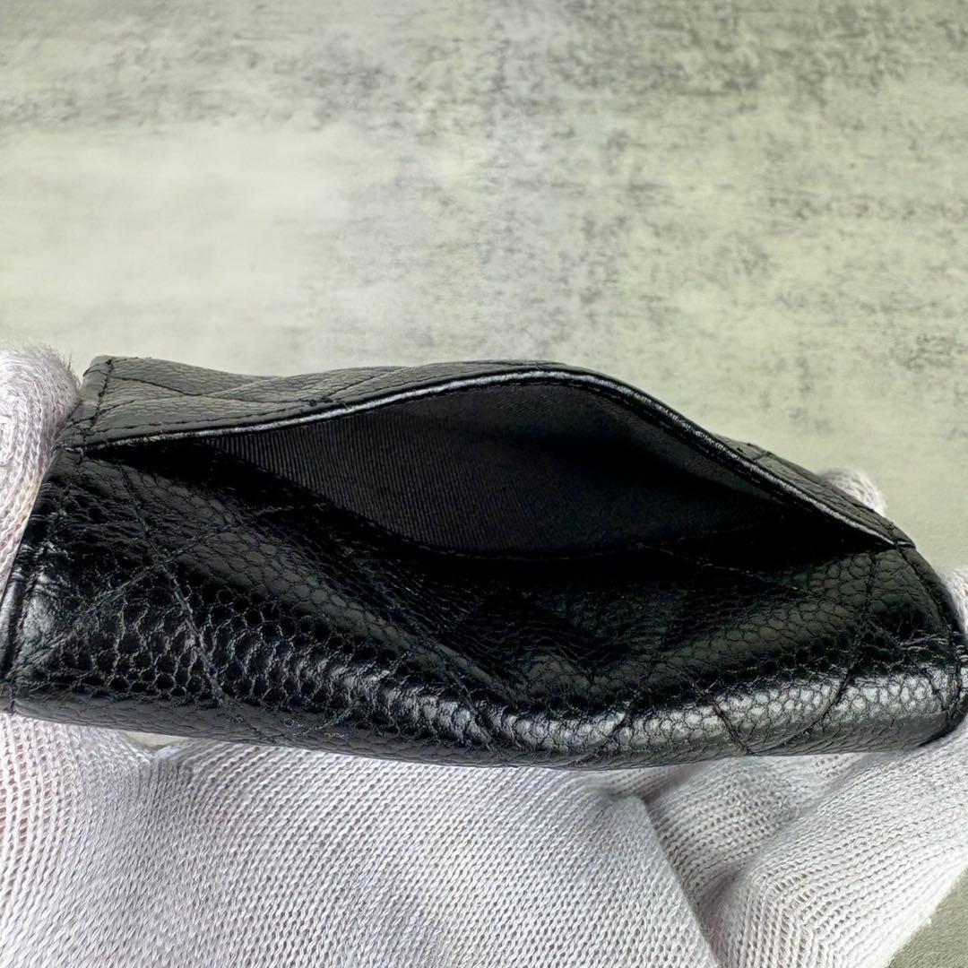 CHANEL キーリング　キーケース　マトラッセ　キャビアスキン　カードケース
