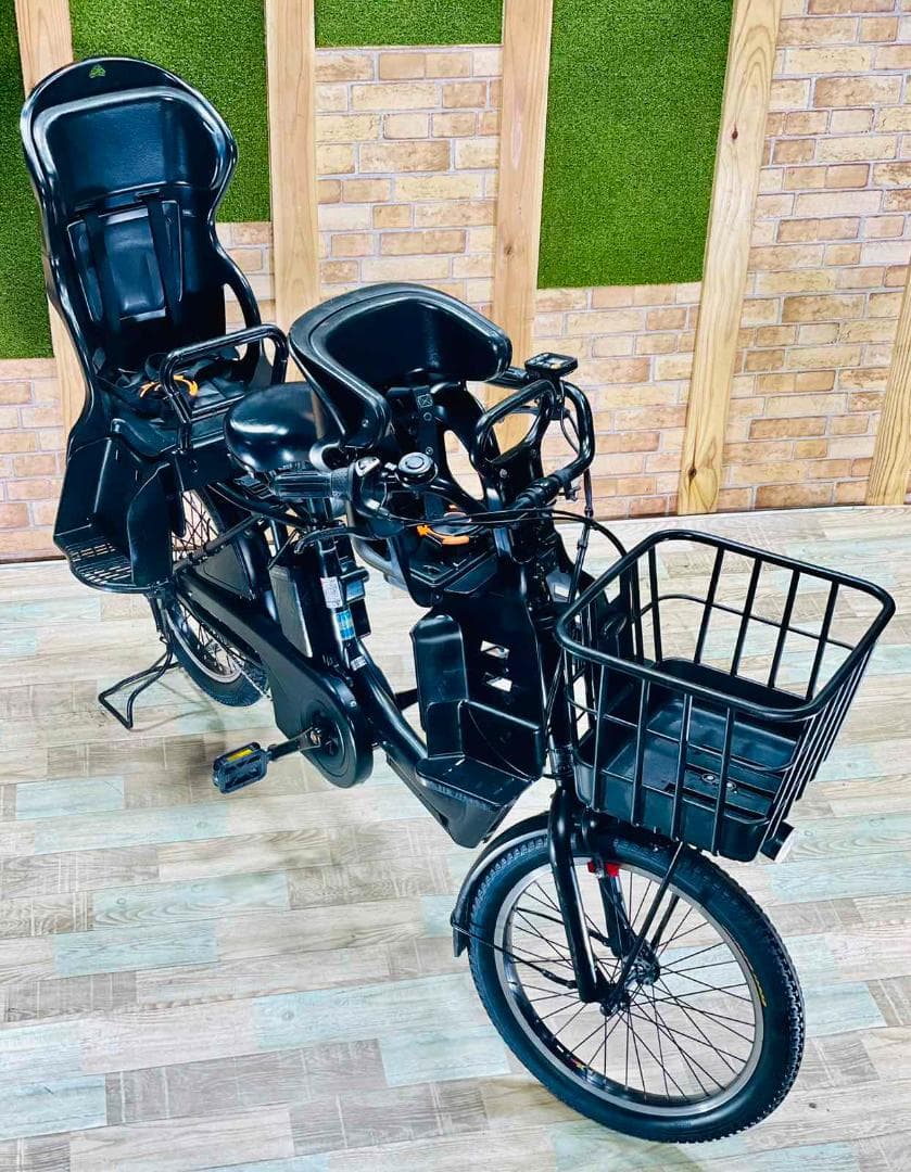2019 王様 ブラック ギュットアニーズ子供乗せ電動アシスト自転車 H1256