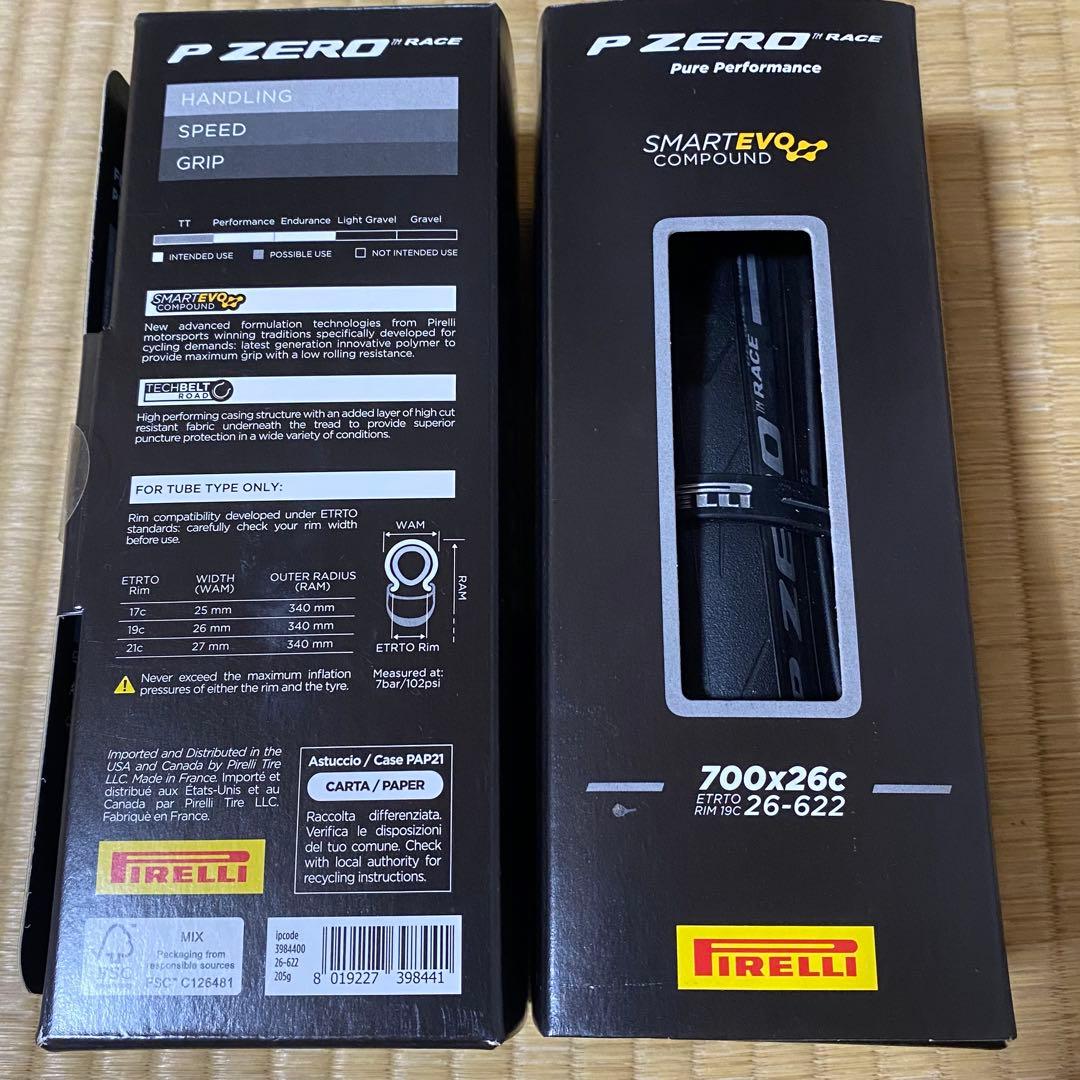 新品　PIRELLI P ZERO RACE smart evo 700x26C