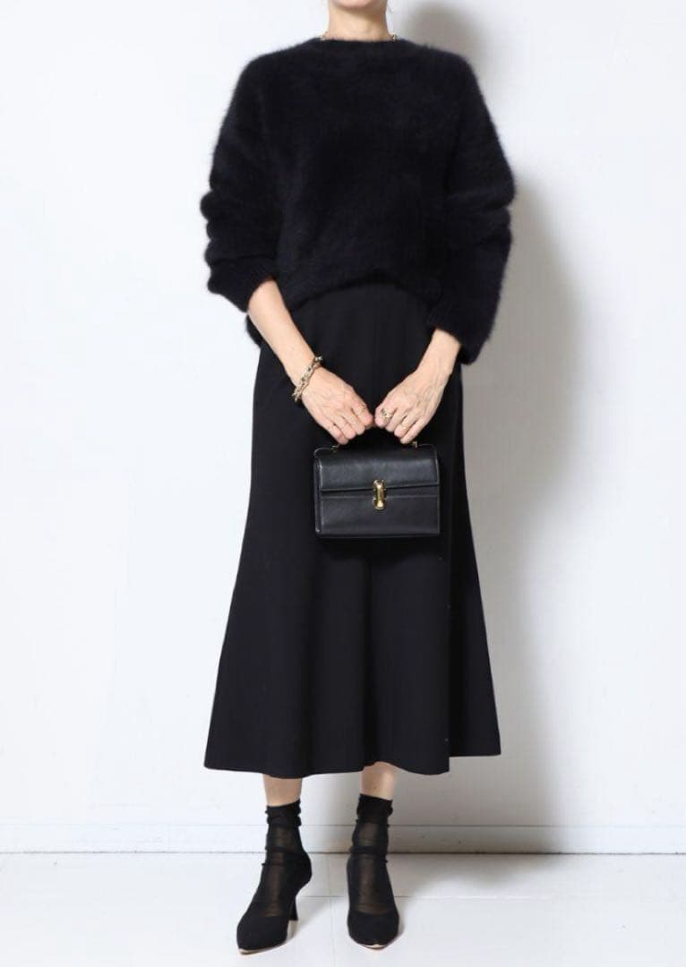 Col Pierrot/ヒラニジュウオリ フレアスカート ブラック36