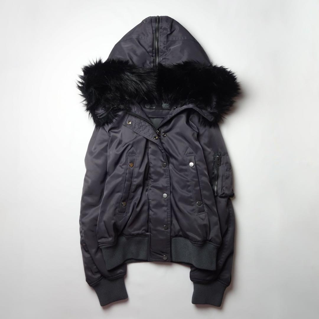 ジャケット・アウター DIESEL N-2B Fur Flight Down Jacket Opium