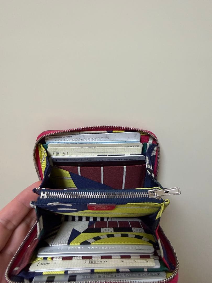 エルメス　シルクイン アザップコンパクト ケース　財布　カードケース