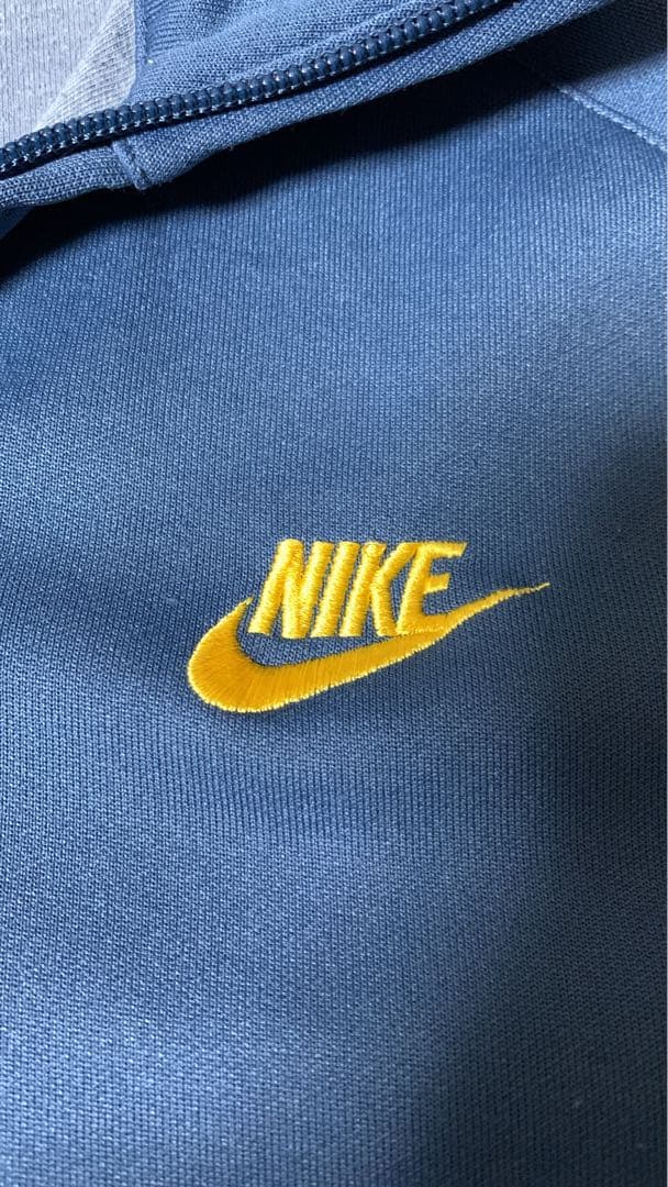 Nike トラックジャケットL ネイビー/ライトブルー イエロー