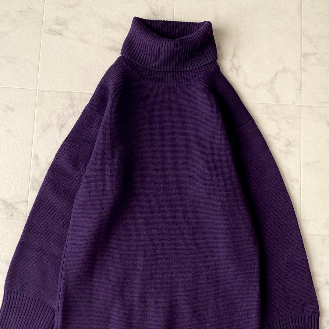 極美品.定価3.9万☆ウィムガゼット ウール タートルネックワンピース ニット