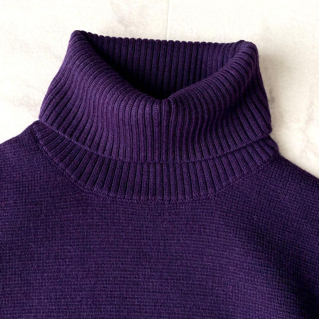 極美品.定価3.9万☆ウィムガゼット ウール タートルネックワンピース ニット