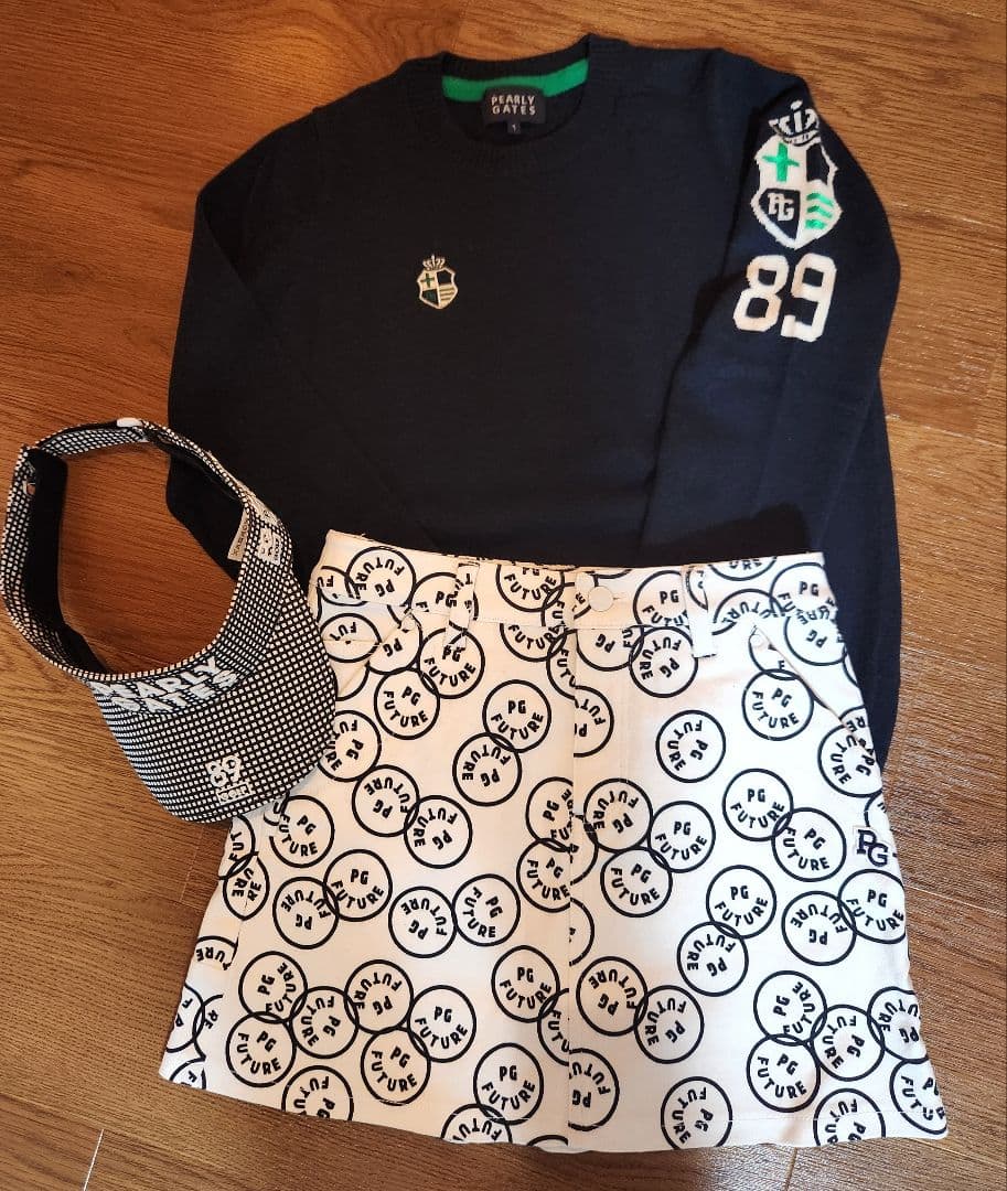 パーリーゲイツ カシミアニット ネイビー 1(M) - メルカリ