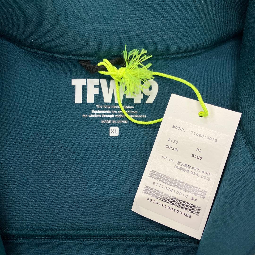 メンズウェア TFW49 CARDBOARD MATERIAL HALF ZIP SWEAT