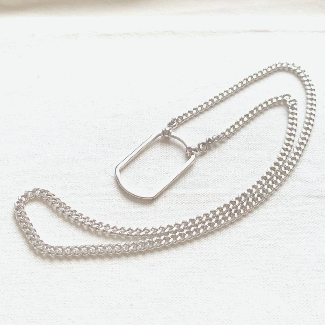 希少 LA LOOPラループ グラスホルダー ドックタグ 喜平チェーン