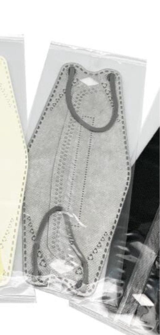 4層立体マスク個包装30枚【48個】グレー