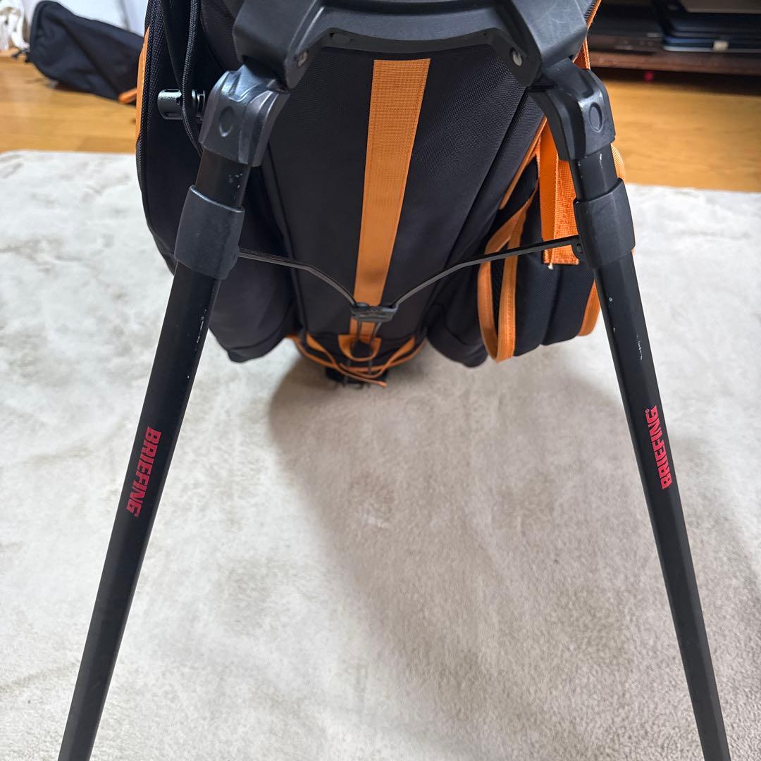 BRIEFING スタンド式キャディバッグ ブラック/オレンジ