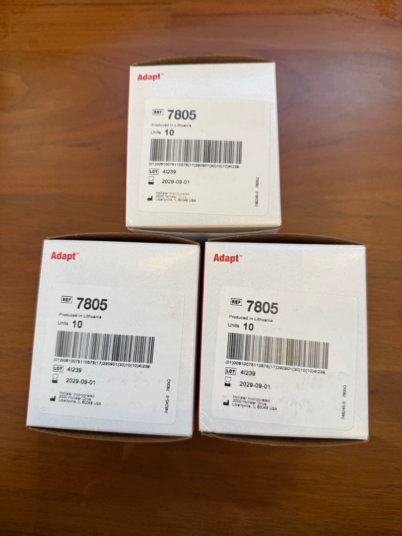 新品未開封　アダプト皮膚保護シール　7805 １０枚入り3箱