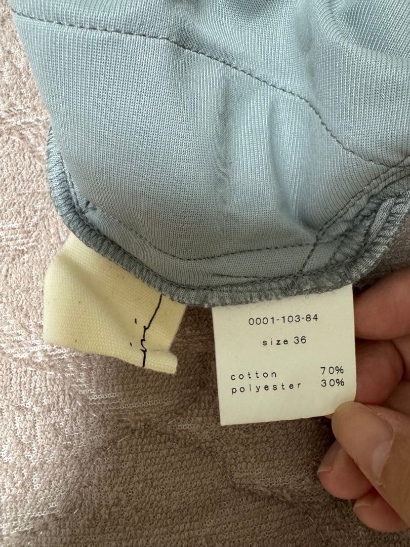 【aere】アエレ　 smooth velours pants グレー