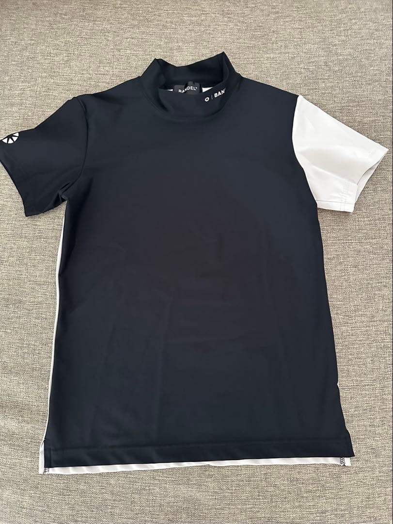 美品 BANDEL バイカラーモックネック