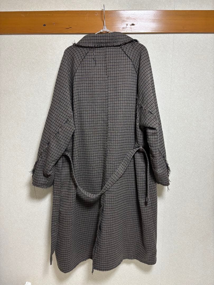 KOOI チェック柄ダッフルコート