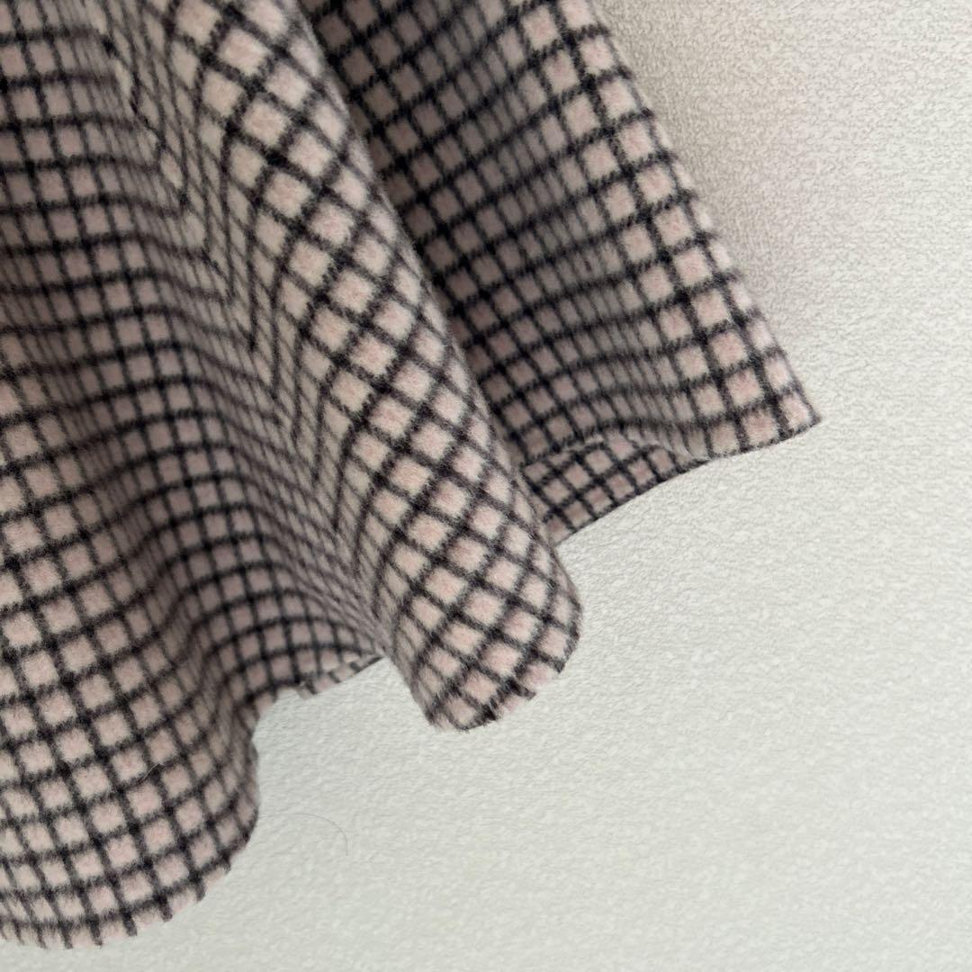 ANAYI チェック柄 ポンチョ