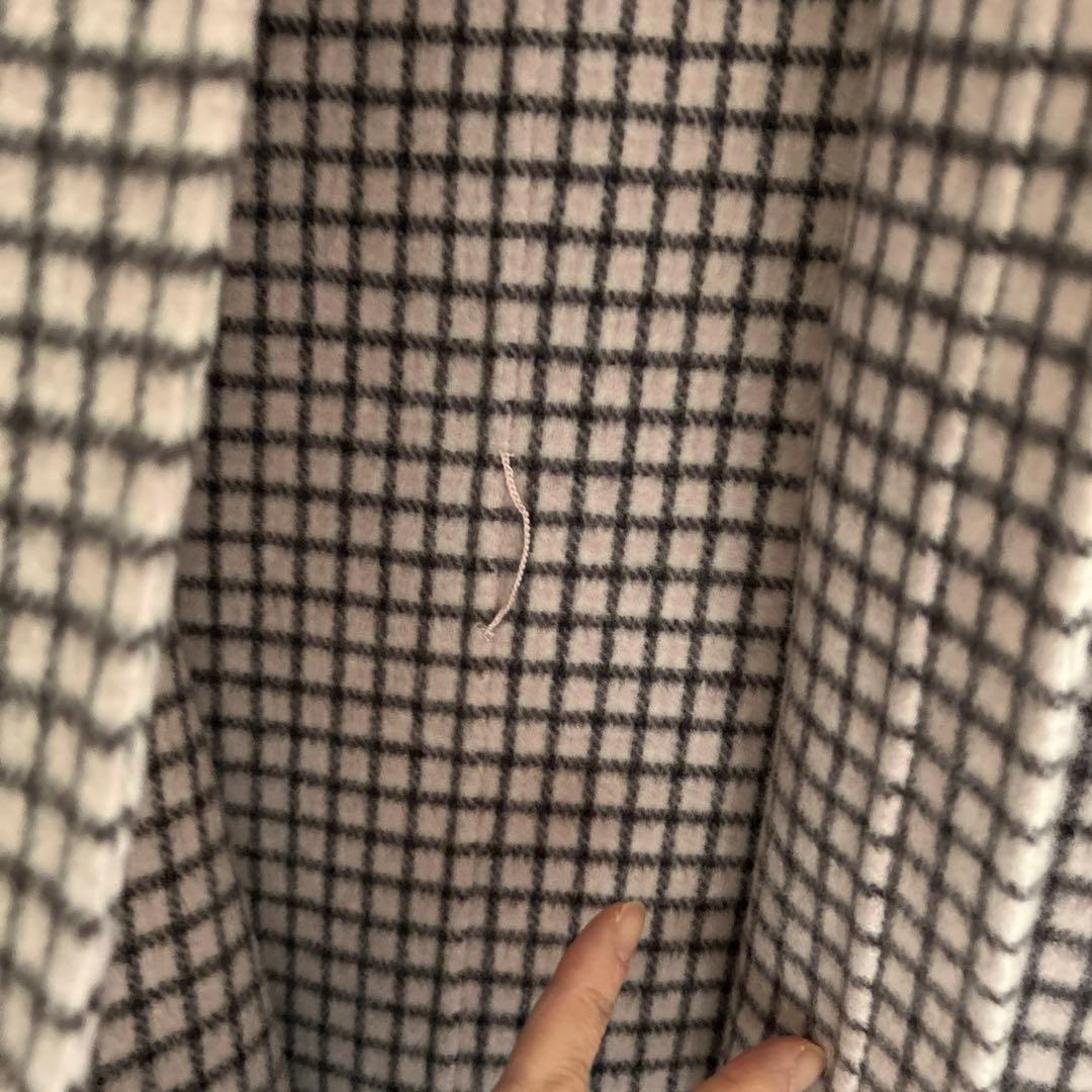 ANAYI チェック柄 ポンチョ