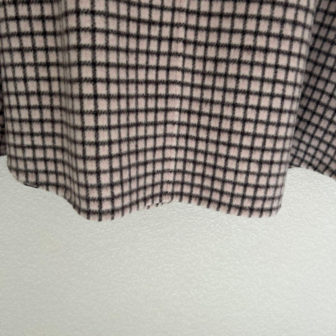 ANAYI チェック柄 ポンチョ