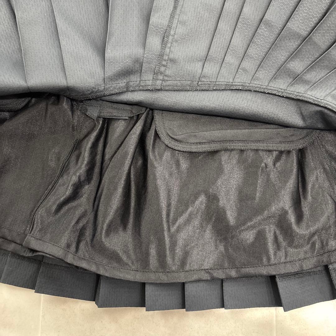 パーリーゲイツ　冬用　プリーツスカート　０　黒　定番　美品