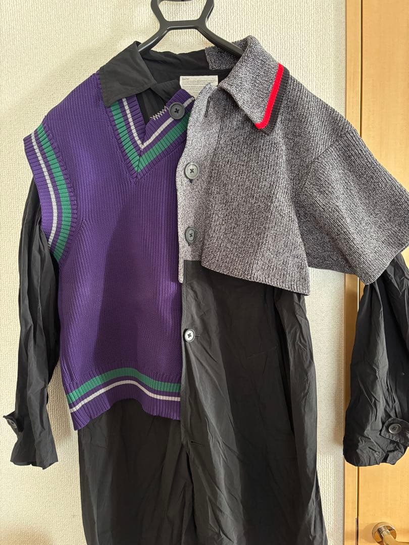 kolor タイプライターコート　ドッキングコート　21scm-c03103