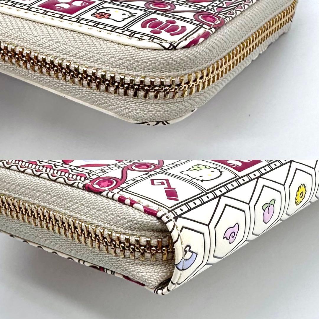 未使用品✨浅草文庫 ハローキティの吉祥宝づくし 長財布 牛革 ラウンド長財布