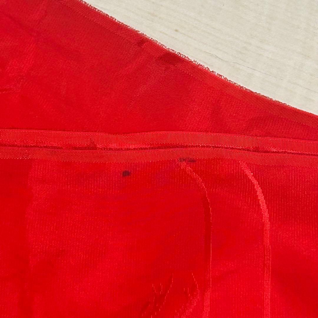 着物　七五三　7歳　女の子　13点　フルセット　赤　御所車　花文　吉祥文様