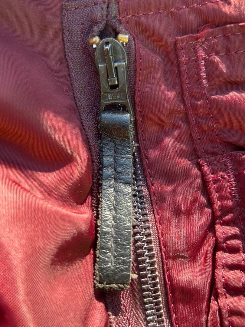 極美品 80s alpha N2B ボルドー ARMY ミリタリー us - メルカリ