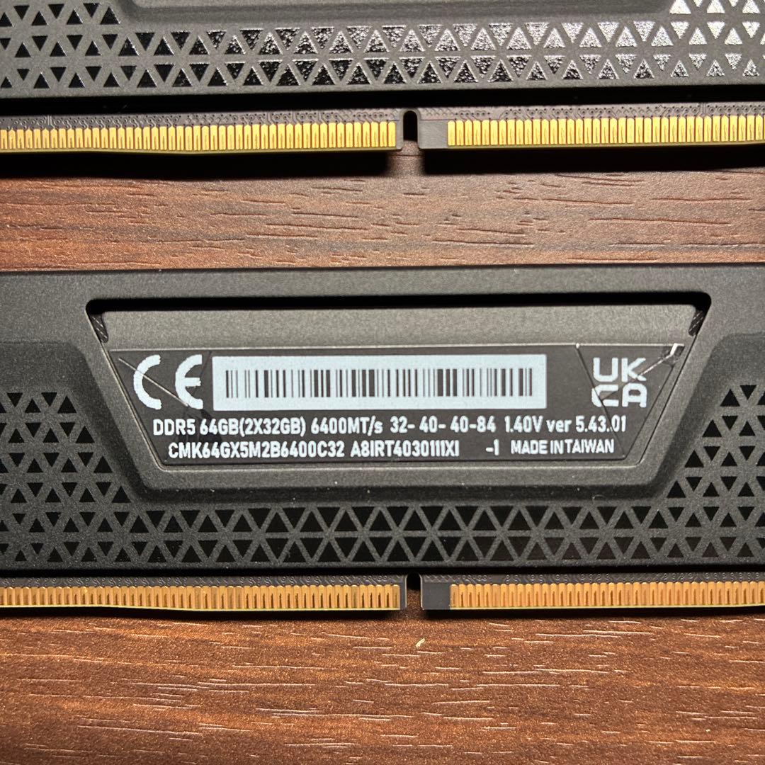 Corsair (コルセア) 64GB (32GB×2) DDR5-6400