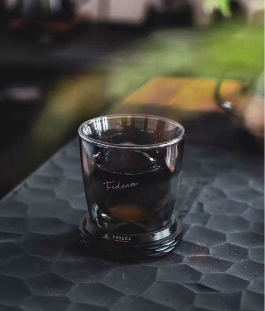 新品未使用】完売FEDECA ダブルウォールグラス とコ一スタ一兼蓋