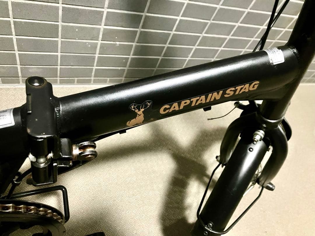 直接受渡し【良品】キャプテンスタッグ　自転車 折りたたみ　16インチ　ミニベロ