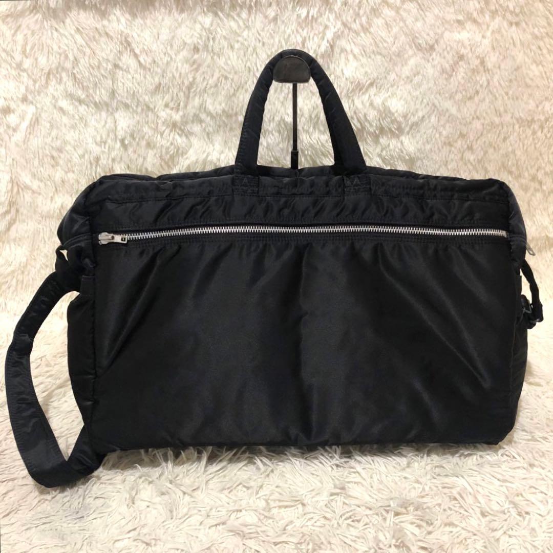 未使用☆ポーター タンカー 2WAY ボストンバッグ ショルダーバッグ ブラック