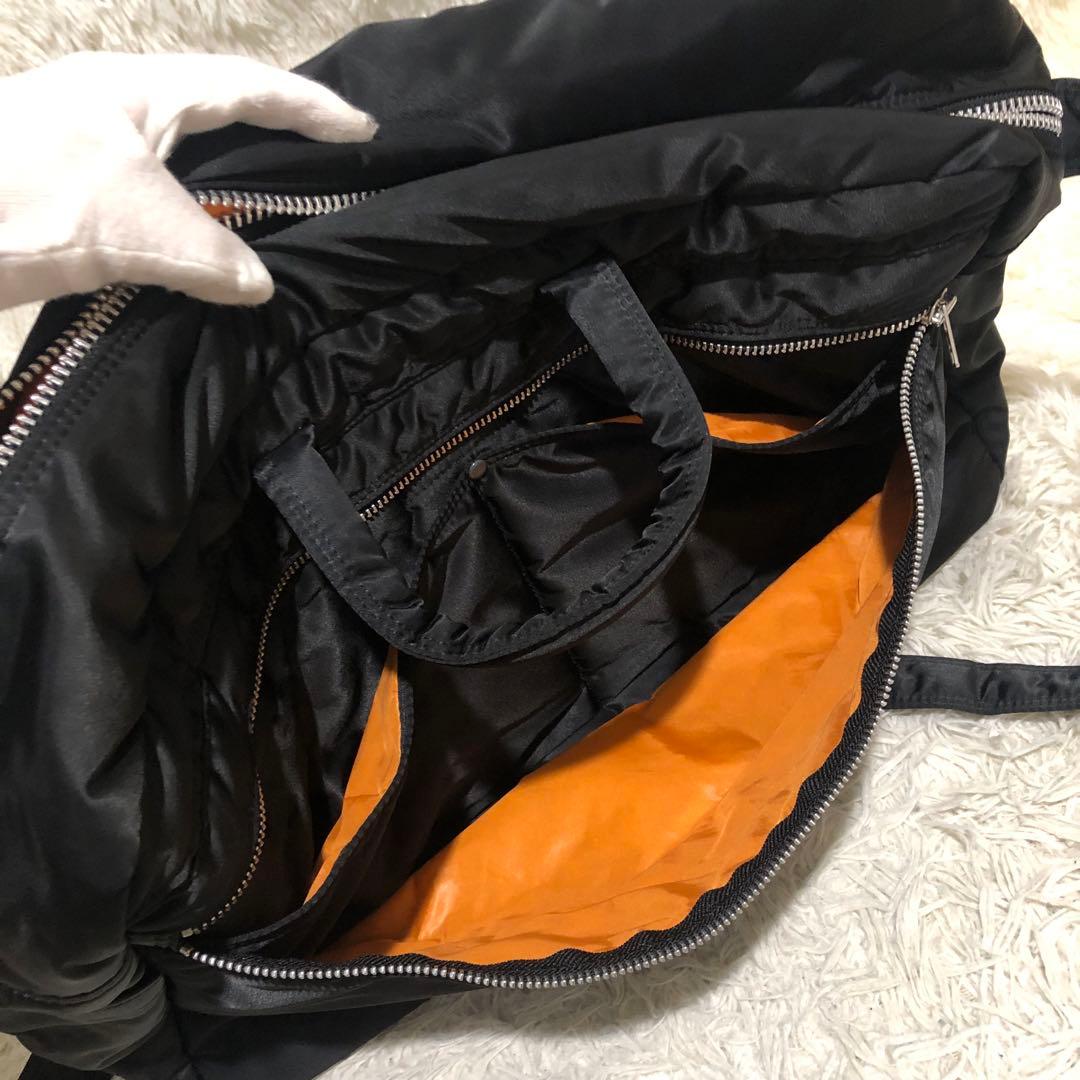 未使用☆ポーター タンカー 2WAY ボストンバッグ ショルダーバッグ ブラック