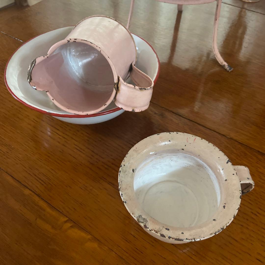 フランス　アンティーク　ウォッシュスタンド　ままごと