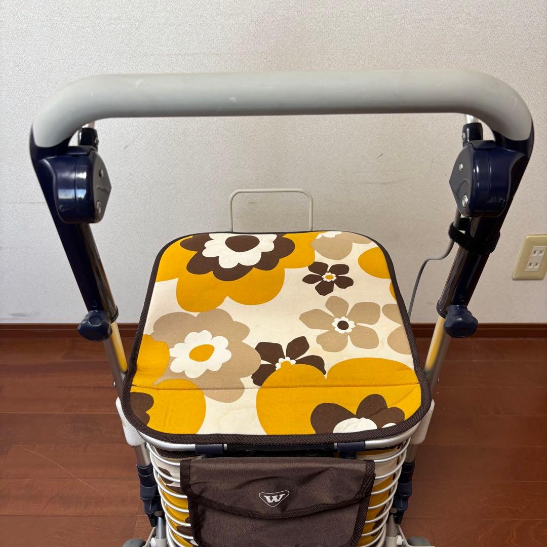 【美品】ユーバ産業株式会社　シルバーカー　ワイヤーカート　 スワレル　専用バッグ