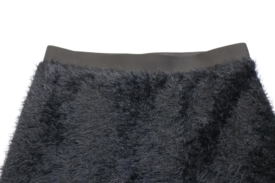 theory luxe 25AW 雑誌掲載 ペンシル シャギー スカート 黒