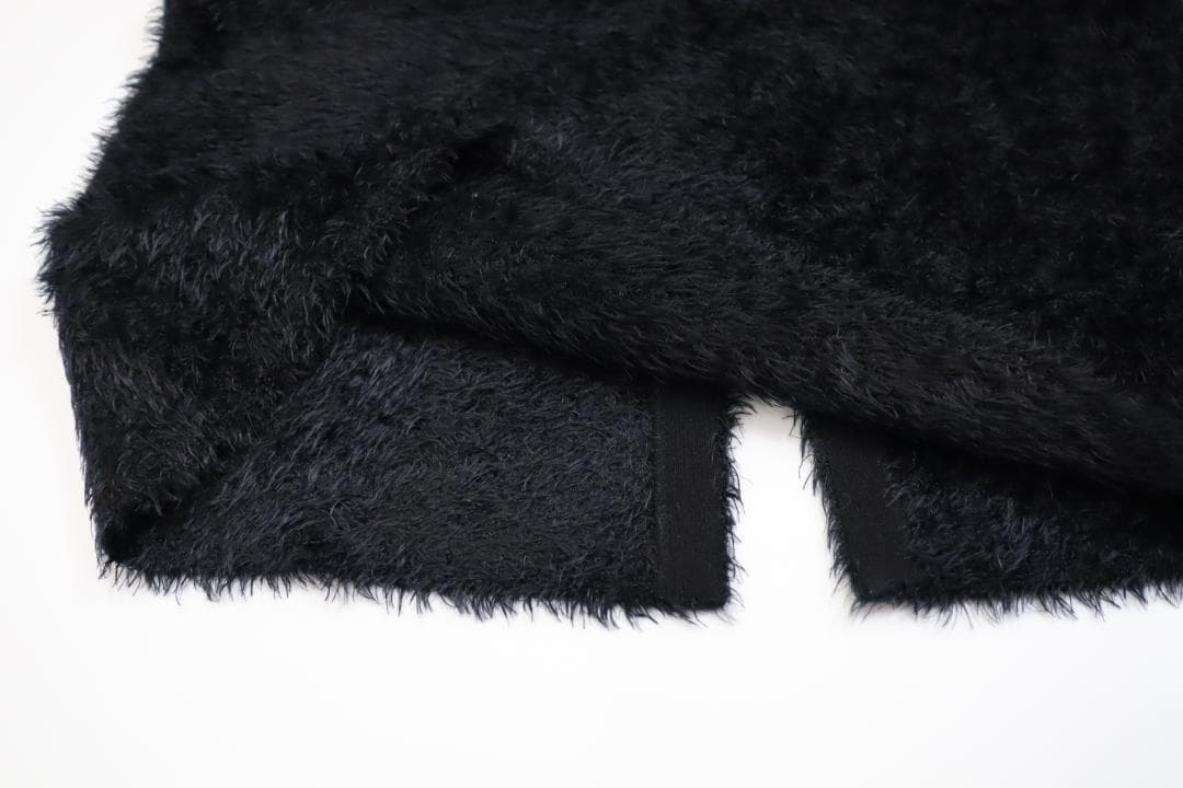 theory luxe 25AW 雑誌掲載 ペンシル シャギー スカート 黒