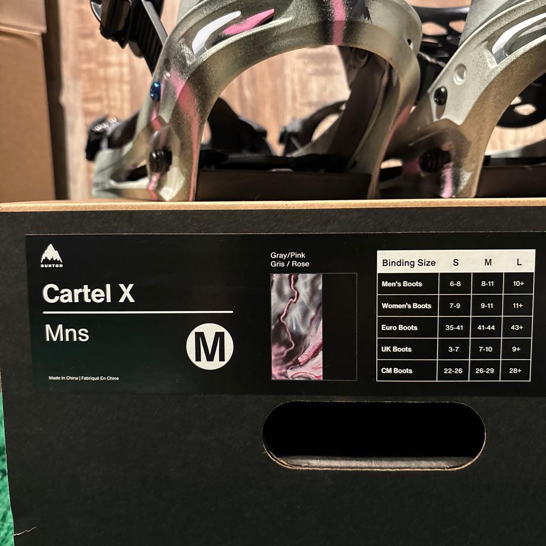 極美品 バートン BURTON CARTEL X Grey Pink