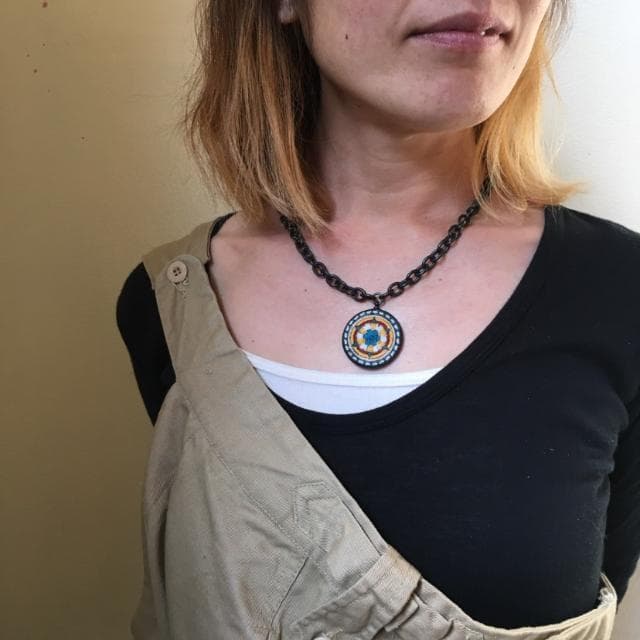 GARA × blackmeans ブラックミーンズ サークル刺繍 ネックレス - メルカリ