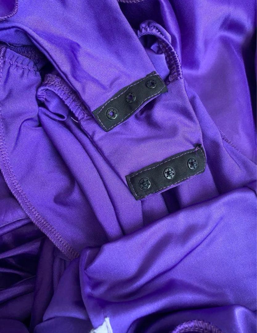 社交ダンス ドレス スタンダード 紫 試着のみ ほぼ未使用品 ストーン付き