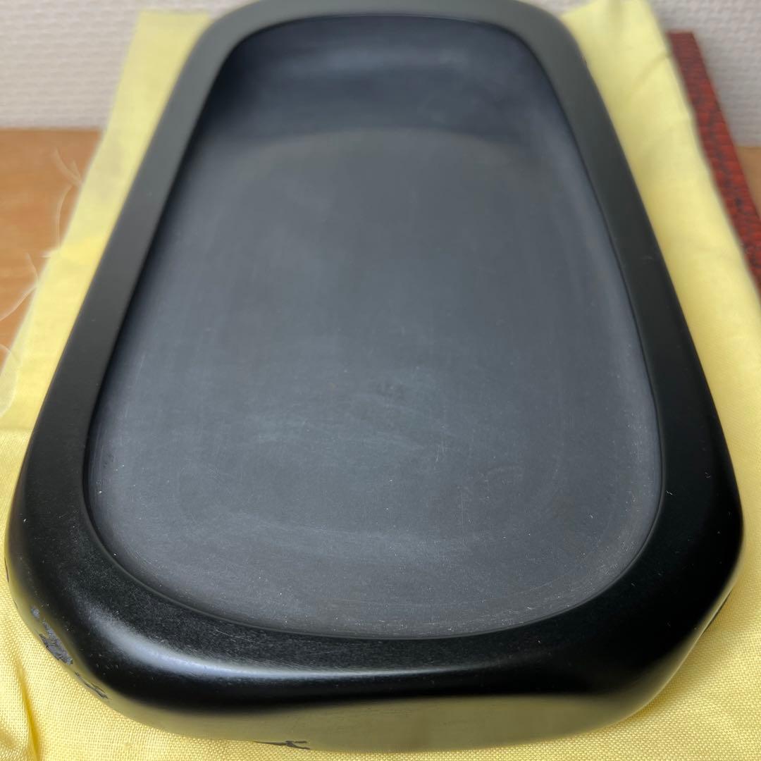 ⭕️希少　高価　新品美品　鍋倉山龍渓硯　清泉堂　三代目　深澤秀教　大型な硯