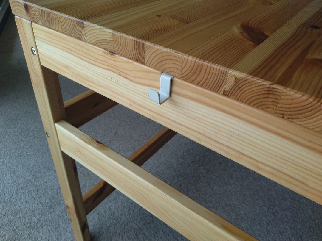 MUJI/無印良品 パイン材デスク86cm引出し付/ワークテーブル/学習机