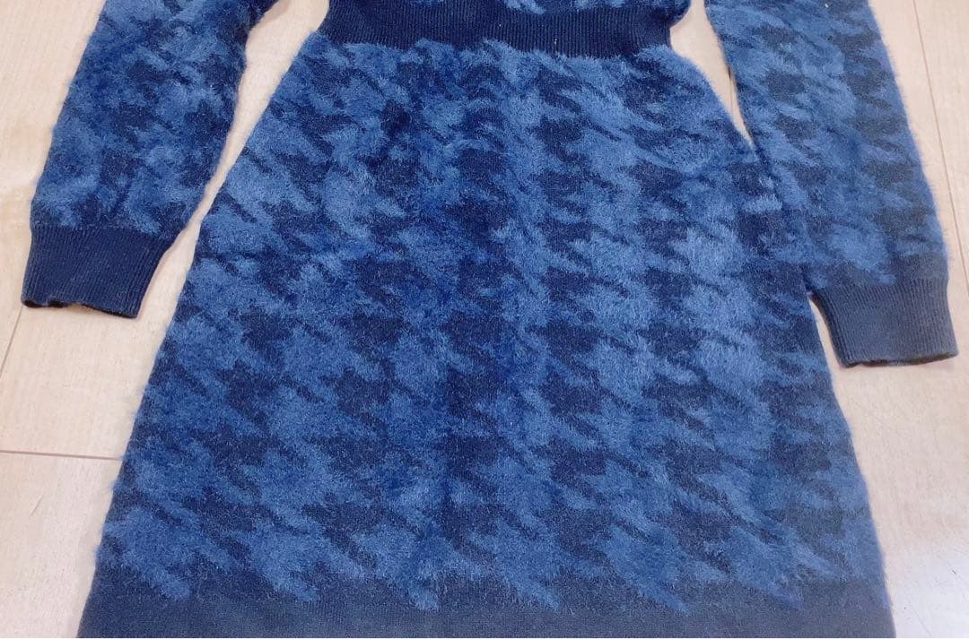 ミシェルマカロン 千鳥柄ワンピース - メルカリ