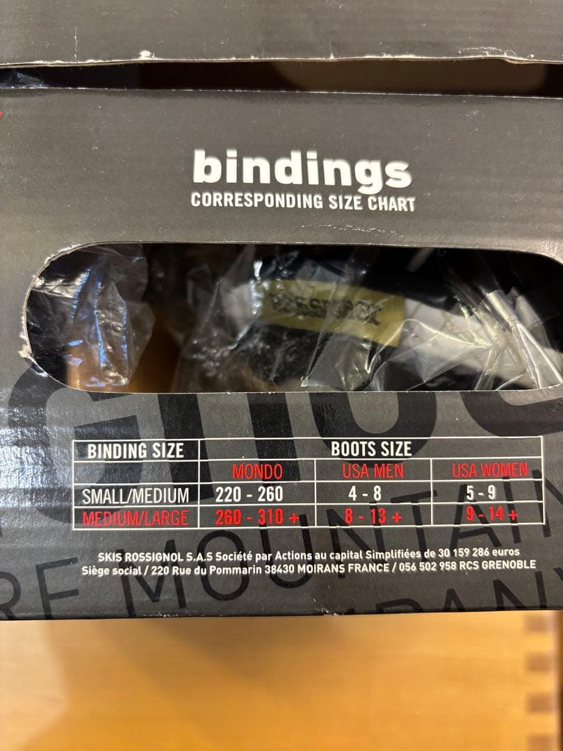 ROSSIGNOL スノーボード ビンディング ブラック/ホワイト