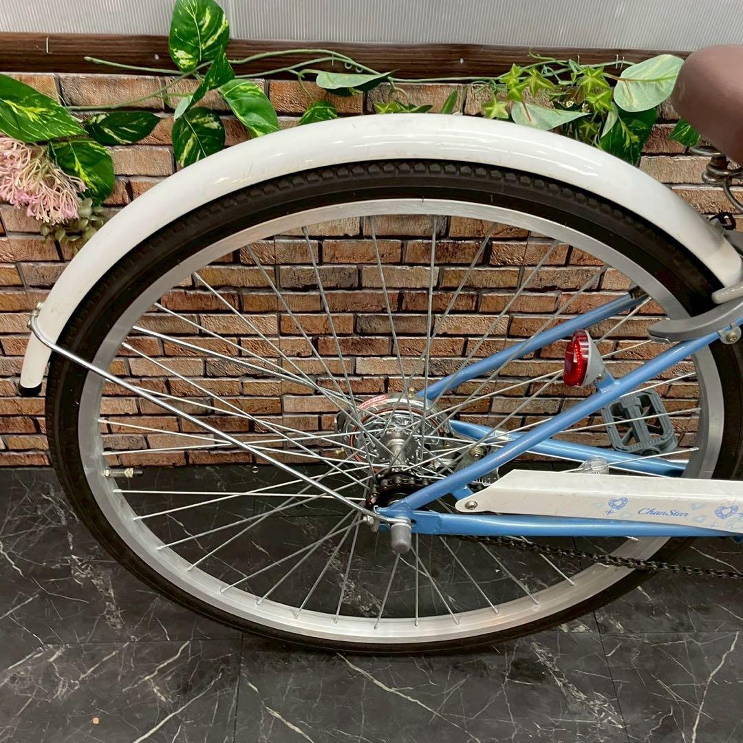 【73】子供用自転車 子供車 Chan Star ブルー 26インチ シングル